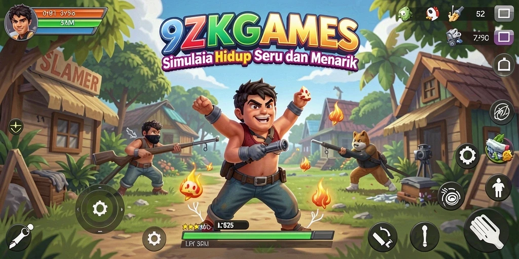 Tampilan gameplay yang realistis dari 9ZKGAMES.