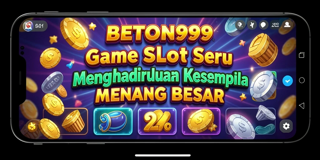 Tampilan gameplay BETON999 yang menarik dengan berbagai fitur slot.