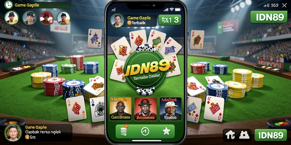 Tampilan gameplay Gaple yang seru dan interaktif di IDN89.