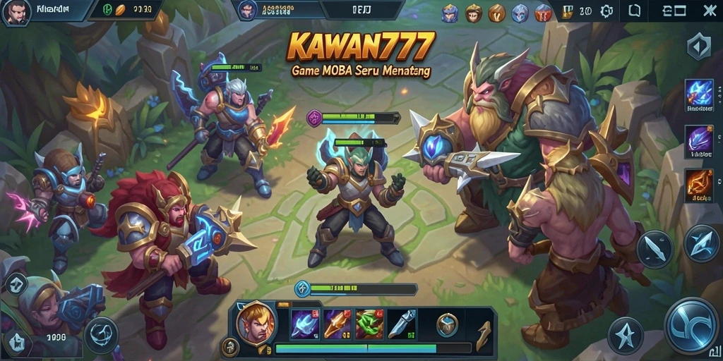 Screenshot tampilan gameplay KAWAN777 yang mendebarkan