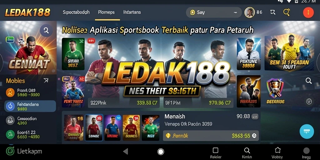 Screenshot LEDAK188 memperlihatkan tampilan taruhan olahraga yang menarik.