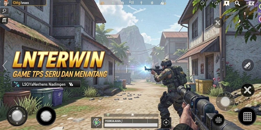 Tampilan aksi seru dalam gameplay LNTERWIN yang mendebarkan.