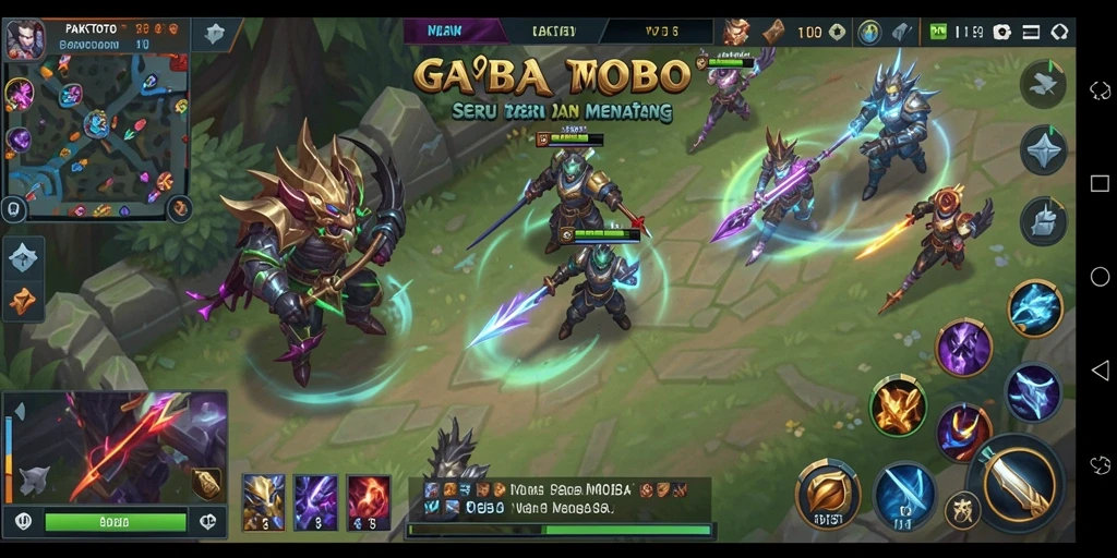 Tampilan gameplay PAKTOTO yang mendebarkan di arena MOBA.