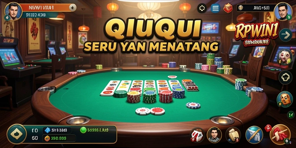 Screenshot utama RPWIN1 menunjukkan gameplay QiuQiu yang seru.