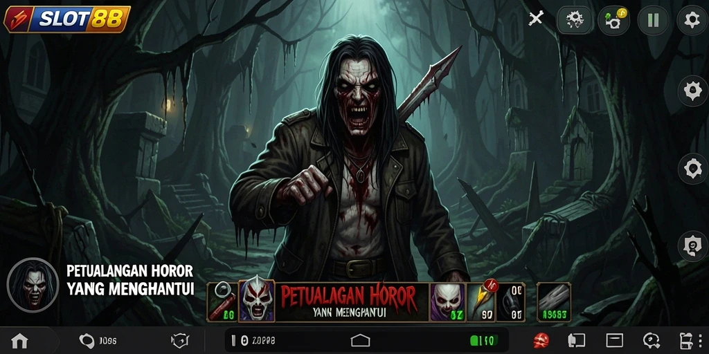 Gameplay SLOT88 menampilkan kengerian yang mendalam dan atmosfir horor.